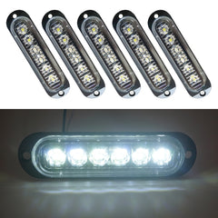 5 PCS MK-093 Car / Truck 6LEDs Side Marker Indicator Lights Bulb Lamp, MK-093(Blue Light), MK-093(Green Light), MK-093(Red Light), MK-093(White Light), MK-093(Yellow Light)