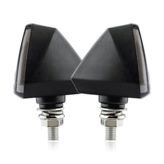 2 PCS KC018A Motorcycle Triangular V-shaped Two-color LED Brake Turn Signal Light, KC018A