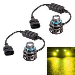1 Pair 9005 27W / DC12V Car Aluminum Alloy LED Headlight, 9005 (White Light), 9005 (Blue Light), 9005 (Gold Light), 9005 (Lime Green)