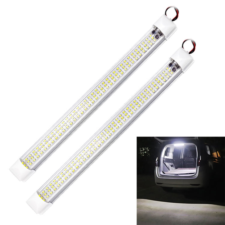 2 PCS ZS-3333 Top Switch Type 12-80V High Bright 108LEDs Car Dome Light Cabin Light Bar, ZS-3333 Top Switch Type