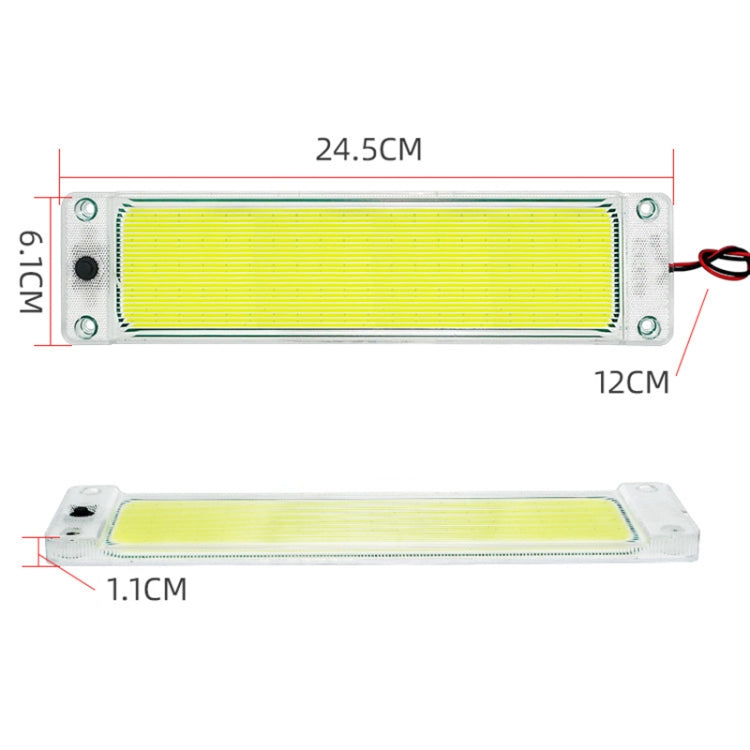 2 PCS ZS-3347 DC12-24V High Bright 108 COB Lamp Beads Car Dome Light Cabin Light Bar, ZS-3347
