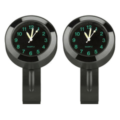 Motorcycle 22-25mm Handlebar Clock Quartz Watch with Lock, Quartz Watch (Black), Quartz Watch (Silver)