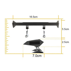 Car Mini Rear Wing with Light Solar Anti-collision Tail Light, Mini Rear Wing