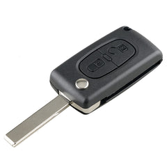 For PEUGEOT 2 Buttons Intelligent Remote Control Car Key with PCF7961 Integrated Chip & Battery & Holder & Slotted Key Blade & FSK Signal, Frequency: 433MHz, For PEUGEOT FSK Signal