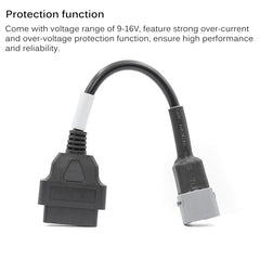Motorcycle OBD 16PIN Female to 6PIN Connector Cable for Suzuki, For Suzuki
