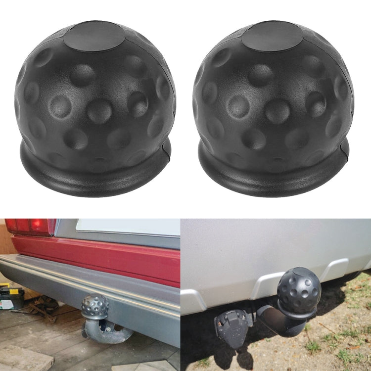 2 in 1 / Set Car Truck Tow Ball Cover Cap Towing Hitch Trailer Towball Protection, 2 in 1
