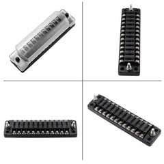 CS-978A2 FB1902 1 In 12 Out Independent Positive Negative Fuse Box without Fuse Piece for Auto Car Truck Boat, CS-978A2