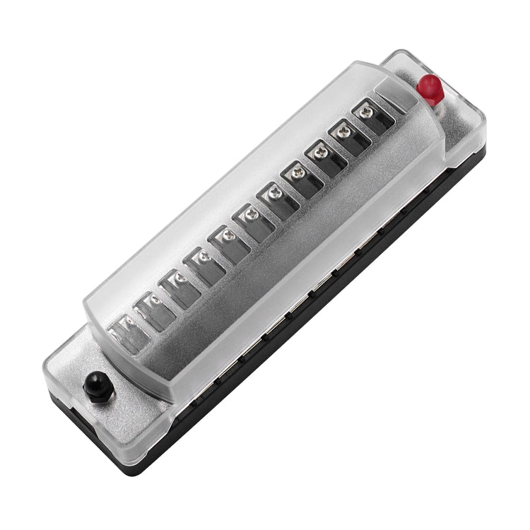ZH-978A2 FB1902 1 In 12 Out 12 Ways Independent Positive Negative Fuse Box with 24 Fuses for Auto Car Truck Boat, ZH-978A2