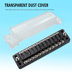 FB1904 1 In 1 Out 12 Ways Positive Negative Fuse Box with 24 Fuses for Auto Car Truck Boat, ZH-979A2