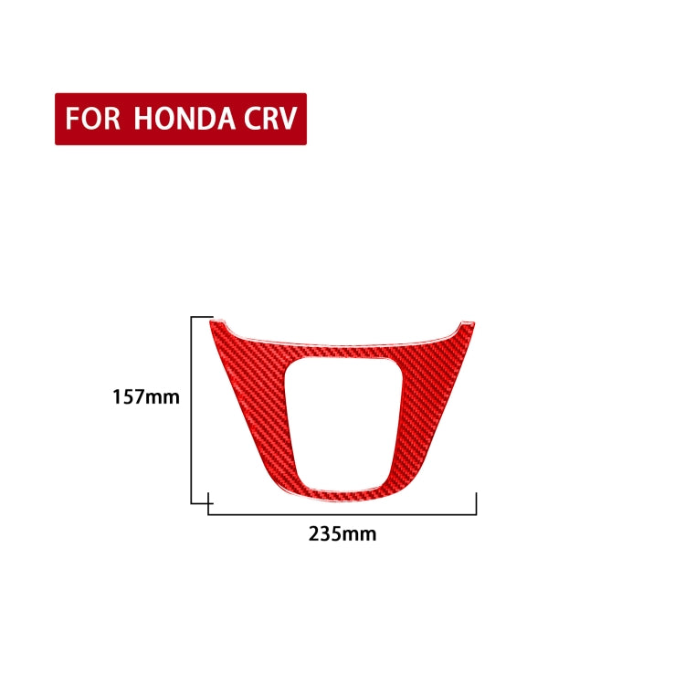 For Honda CRV 2007-2011 Carbon Fiber Car Gear Panel Frame Decorative Sticker,Left and Right Drive Universal, Car Gear Panel Frame