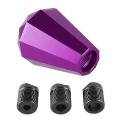 Universal Car Diamond Shape Metal Gear Shift Knob, Purple, Red, Black, Blue