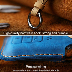 For Honda Car Cowhide Leather Key Protective Cover Key Case, Four Keys Version, For Honda, Four Keys Version, For Honda , Four Keys Version