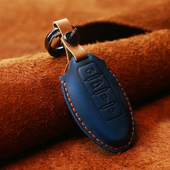 For Nissan Car Cowhide Leather Key Protective Cover Key Case, Four Keys Version, For Nissan, Four Keys Version