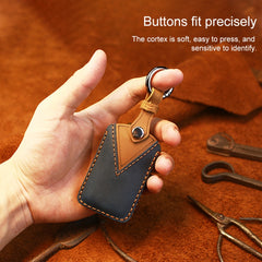 For Mazda New Style Car Cowhide Leather Key Protective Cover Key Case, For Mazda New Style