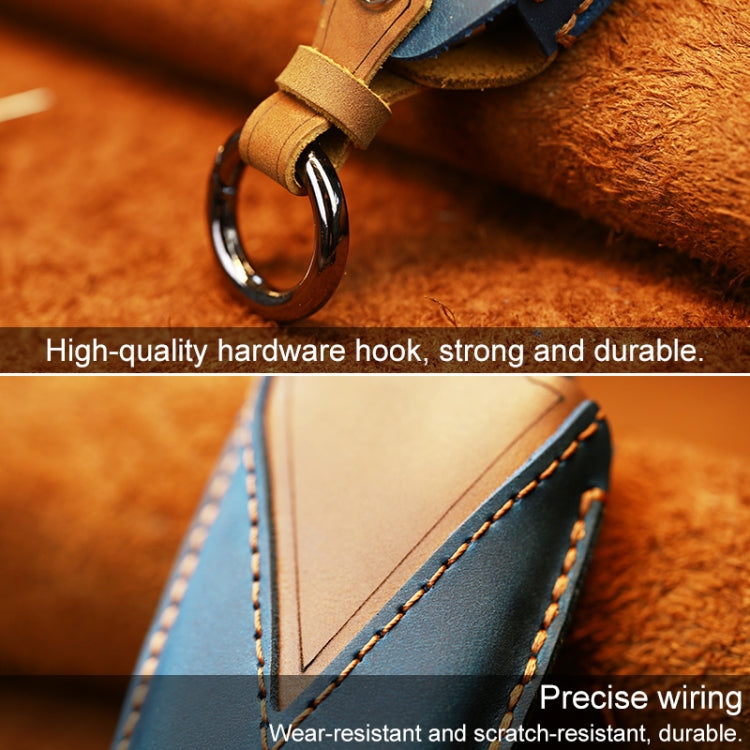 For Chevrolet Car Cowhide Leather Key Protective Cover Key Case, Four Keys Version, For Chevrolet, Four Keys Version