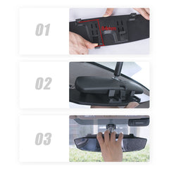 SHUNWEI SD-2414 Car Anti-glare Rear-view Mirror, Size: 244 x 90mm, 244 x 90mm