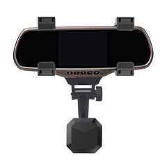 Carbon Fiber Strong Magnet Car Rear Mirror Navigation Phone Holder, Carbon Fiber