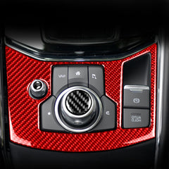 Car Carbon Fiber Handbrake Panel Decorative Sticker for Mazda CX-5 2017-2018, Right Drive, Handbrake Panel, Right Drive
