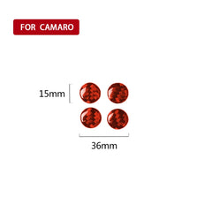 Car Carbon Fiber Air Outlet Decorative Sticker for Chevrolet Camaro 2017-2019, Left and Right Drive Universal, Air Outlet