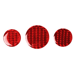 Car Carbon Fiber Multimedia Knob Decorative Sticker for BMW Mini F55 F56 F60, Left and Right Drive Universal, Multimedia Knob