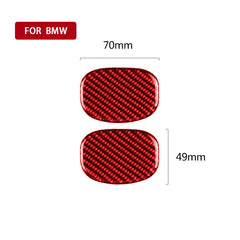 Car Carbon Fiber Seat Back Handle Decorative Sticker for BMW Mini One Cooper F55 F56, Left and Right Drive Universal, Seat Back Handle