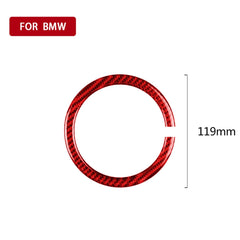 Car Carbon Fiber Steering Wheel Ring Decorative Sticker for BMW Mini R55 R56 Countryman R60 Paceman R61 2007-2013, Left and Right Drive Universal, Steering Wheel Ring