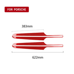 Car Carbon Fiber Door Panel Decorative Sticker for Porsche Macan 2014-2021, Left and Right Drive Universal, Door Panel