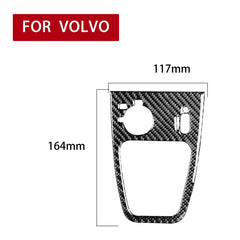 Car Carbon Fiber Headlight Control Decorative Sticker for Volvo XC90 2003-2014, Left and Right Drive Universal, Headlight Control