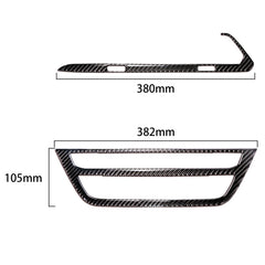 2 in 1 Car Carbon Fiber Air Conditioner CD Control Panel M Performance Decorative Sticker for BMW G01 X3 2018-2020 / G02 X4 2019-2020, Left Drive, 2 in 1 Air Conditioner CD Control Panel