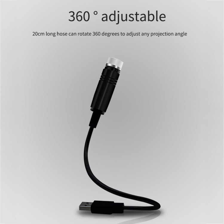 Car USB Star Dome Projector Hose Light, Constantly Bright Version, Constantly Bright(Purple Blue)