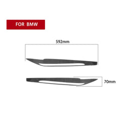 2 PCS / Set Carbon Fiber Car Lamp Eyebrow Decorative Sticker for BMW X5 / F15 2014-2018, Drop Glue Version, For BMW X5 / F15 2014-2018