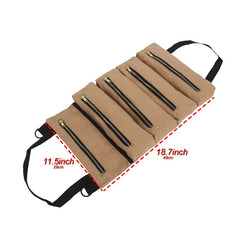 Car Auto Multi-function Canvas Storage Bag Portable Tool Bag Hanging Pocket Bag, Multi-function Army Green, Multi-function Khaki