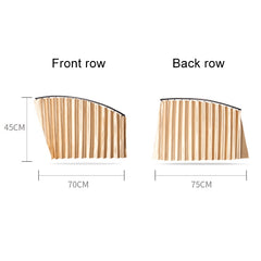 2 PCS Car Auto Sunshade Curtains Windshield Cover for the Rear Seat, Rear Seat, Black, Rear Seat, Gold, Rear Seat, Silver