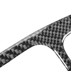 Carbon Fiber Car Central Control Instrument Large Panel Decorative Sticker for Dodge Challenger 2015 to Now, Left Driving, Central Control Instrument Large Panel