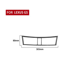 Carbon Fiber Car Central Control Air Outlet Decorative Sticker for Lexus GS 2006-2011,Left and Right Drive Universal, Central Control Air Outlet