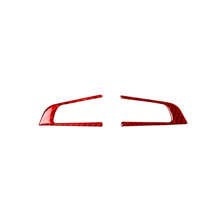 2 PCS / Set Carbon Fiber Car Steering Wheel Button Panel Decorative Sticker for Alfa Romeo Giulia 2017-2019,Left and Right Drive Universal, Steering Wheel Button Panel