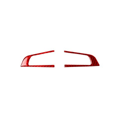2 PCS / Set Carbon Fiber Car Steering Wheel Button Panel Decorative Sticker for Alfa Romeo Giulia 2017-2019,Left and Right Drive Universal, Steering Wheel Button Panel