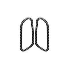 2 PCS / Set Carbon Fiber Car Inner Door Handle Decorative Sticker for Volkswagen Scirocco 2009-2016,Left and Right Drive Universal, Inner Door Handle