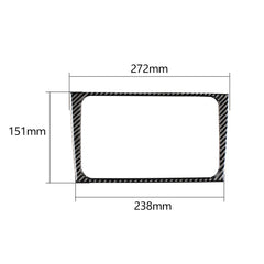 Carbon Fiber Car CD Panel Decorative Sticker for Volkswagen Golf 6 2008-2012, CD Panel