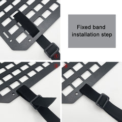 Car Rigid Seat Back Organizer Molle Panel Storage Rack, Storage Rack