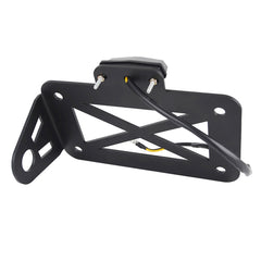 Motorcycle American Cruise Retro License Plate Holder with Light, License Plate Holder
