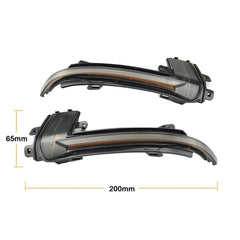 1 Pair For Audi A4 B8.5 Car Dynamic LED Turn Signal Light Rearview Mirror Flasher Water Blinker, For Audi A4 B8.5