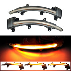 1 Pair For Audi TT MK2 2007-2014 Car Dynamic LED Turn Signal Light Rearview Mirror Flasher Water Blinker, For Audi TT MK2 2007-2014
