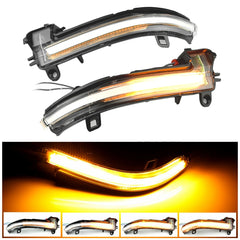1 Pair For BMW 3 Series F20 Car Dynamic LED Turn Signal Light Rearview Mirror Flasher Water Blinker, For BMW 3 Series F20 (Transparent), For BMW 3 Series F20 (Transparent Black)