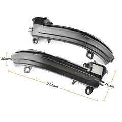 1 Pair For BMW 3 Series F20 Car Dynamic LED Turn Signal Light Rearview Mirror Flasher Water Blinker, For BMW 3 Series F20 (Blue)