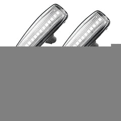 2pcs For Mitsubishi Lancer 2008-2018 Car Dynamic LED Fender Side Light, For Mitsubishi Lancer 2008-2018 (Transparent), For Mitsubishi Lancer 2008-2018 (Transparent Black)