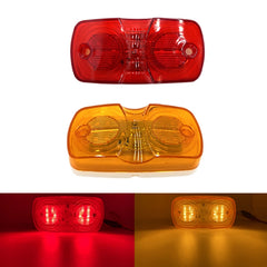 2pcs MK-106 Truck 12LEDs Side Marker Light, MK-106 (Red Light), MK-106 (Yellow Light)