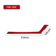 Car Carbon Fiber Below the Central Control Air Outlet Decorative Sticker for Honda Tenth Generation Civic 2016-2019, Right Drive, Below the Central Control Air Outlet Right Drive