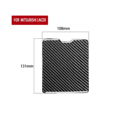 Car Carbon Fiber Driver Storage Box Decorative Sticker for Mitsubishi Lancer EVO 2008-2015, Left and Right Drive Universal, Driver Storage Box