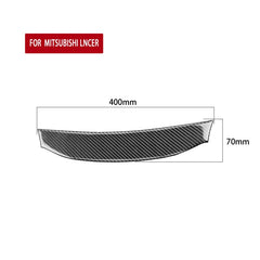 Car Carbon Fiber Navigation System Cover Decorative Sticker for Mitsubishi Lancer EVO 2008-2015, Left and Right Drive Universal, Navigation System Cover